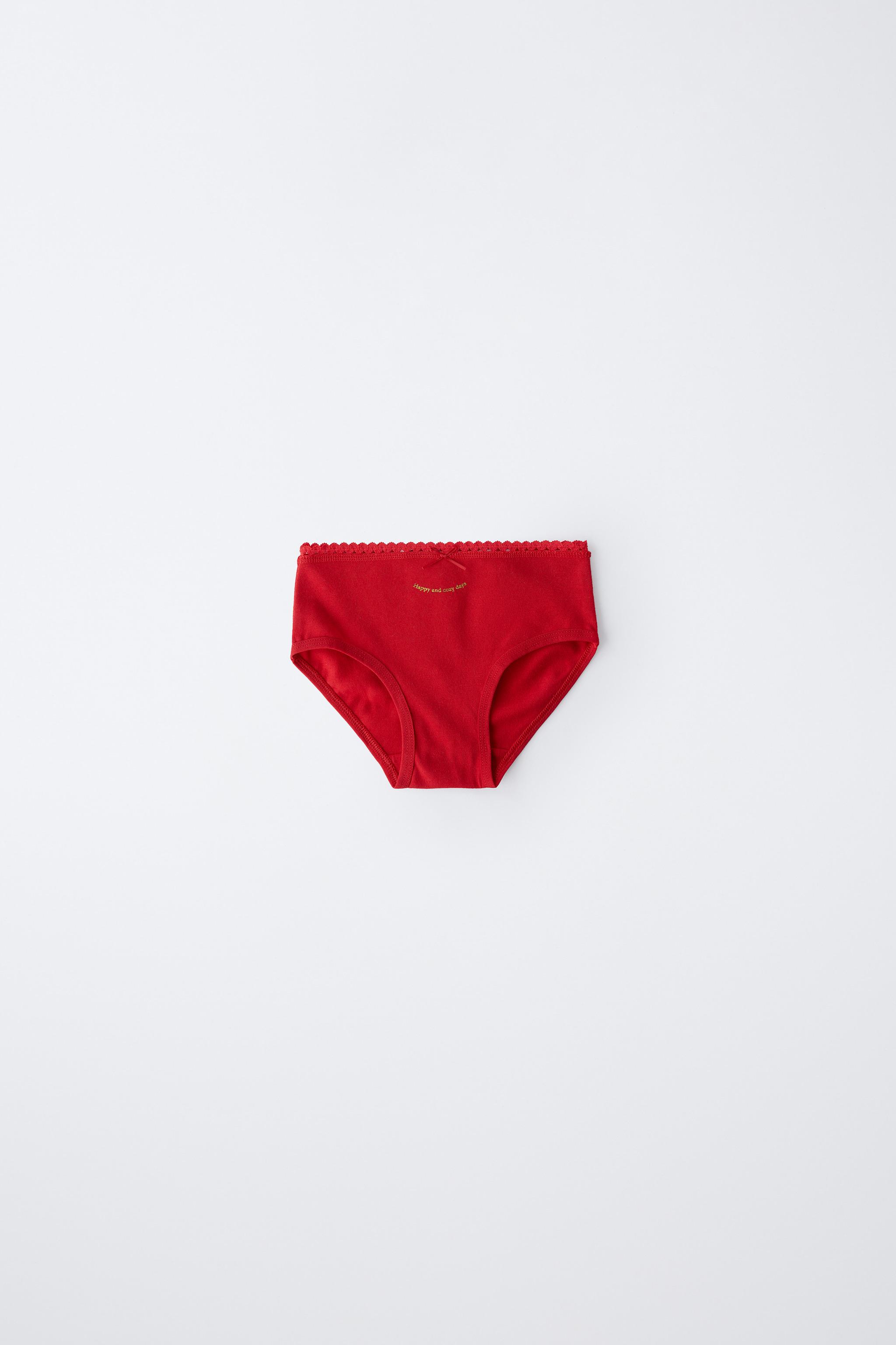 1-6 ANS/ LOT DE TROIS CULOTTES ARBRE ET BISCUIT